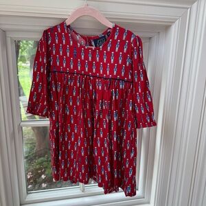 TukTuk Designs Red Nutcracker Girls Dress Size 3-4